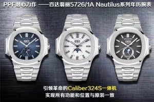PPF潛心力作-百達翡麗Ref.5726/1A Nautilus系列年歷腕表成功上線