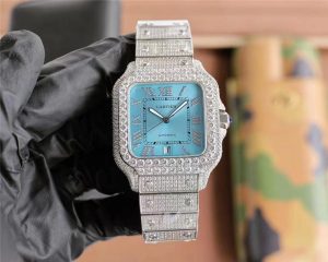 推薦一個(gè)復(fù)刻得相當(dāng)不錯(cuò)的腕表卡地亞山度士滿天星！