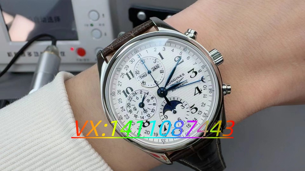 GS廠浪琴八針月相42尺寸復刻表(7751機芯)細節(jié)全析